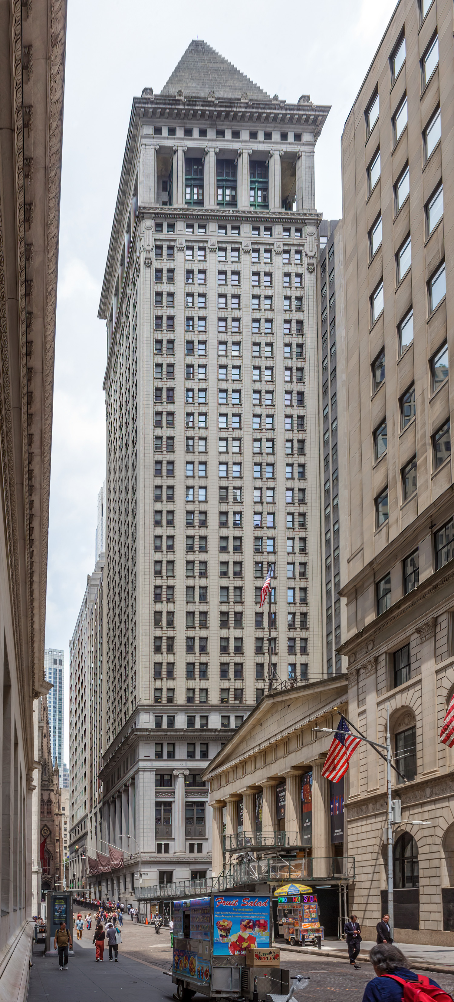 Bankers Trust Company Building, New York City - View from Wall Street. © Mathias Beinling